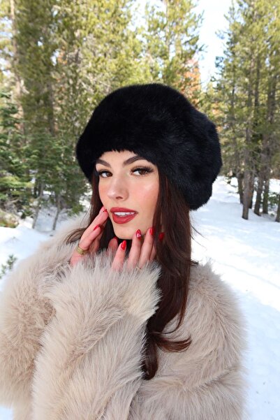 Goldmine Peluş Tüylü Rus Kalpak Şapka