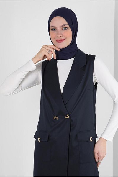 Alvina CROWACE COLLAR POCKET DETAILED VEST 43896