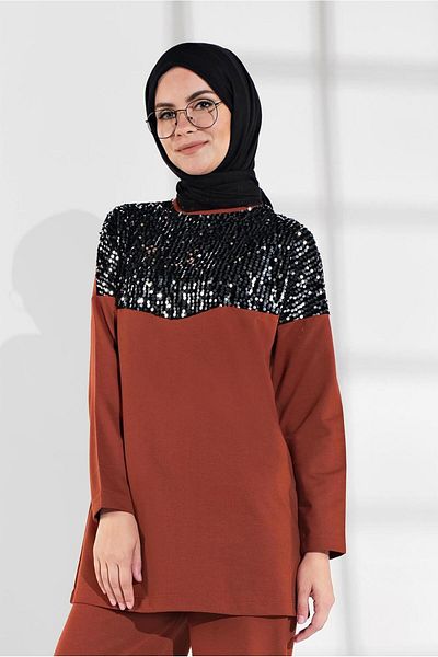 TRENDTESETTÜR Σετ αθλητική φόρμα 7202 Model Sequin Sequin