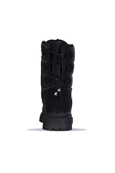 Twingo 980 Siyah Zümrüt Kürklü Kadın Düz Bot