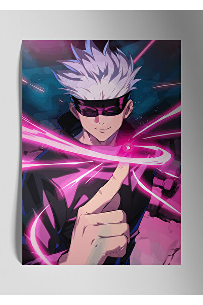 DekorHane Satoru Gojo Jujutsu Kaisen - Pictură poster metalic