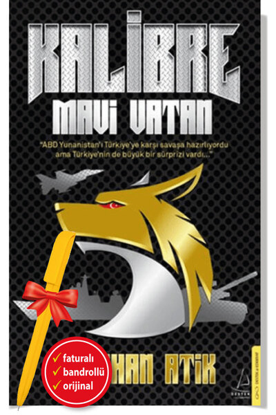 Destek Yayınları Alfa Kalem+Kalibre - Mavi Vatan (Oğuzhan Atik) YENİ Roman/De...