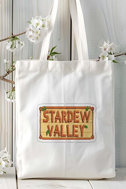 ART HEDİYE stardew valley Game Printed υφασμάτινη τσάντα τσάντα ώμου μοντέλο 2