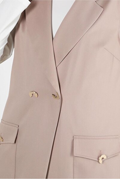 Alvina CROWACE COLLAR POCKET DETAILED VEST 43896