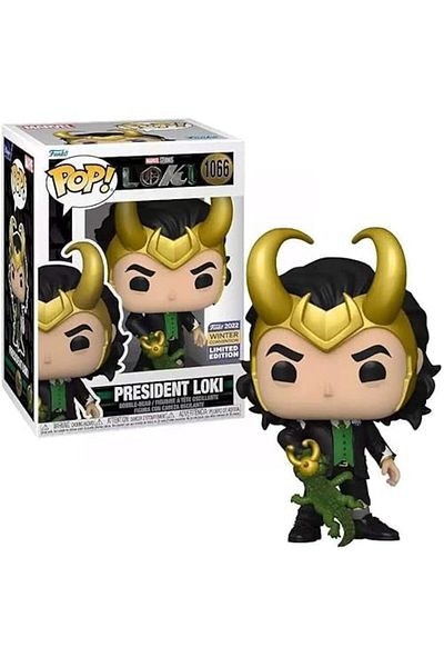 Funko بوب! فستان Loki - President Loki 1066 Winter Convention 2022 الحصري