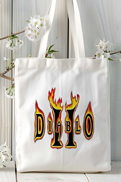 ART HEDİYE حقيبة كتف مطبوعة من لعبة ديابلو موديل 2