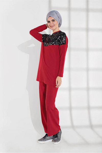 TRENDTESETTÜR Σετ αθλητική φόρμα 7202 Model Sequin Sequin