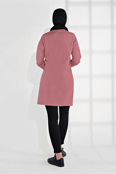 TRENDTESETTÜR Women's Pink (ROSE) Cotton Text Printed Tunic 2300