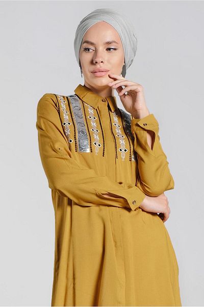 TRENDTESETTÜR Sequin and Embroidered Tunic 3691