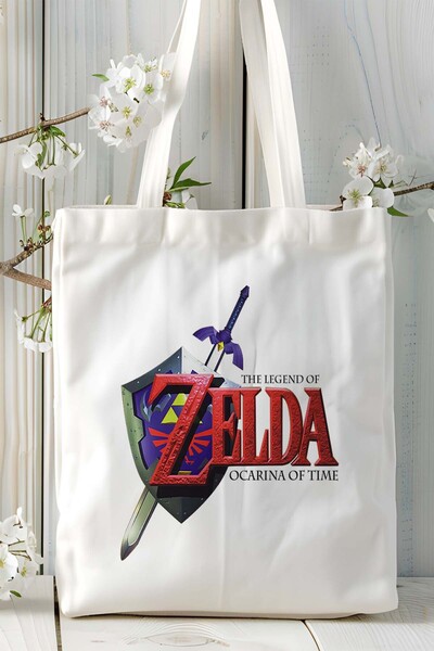ART HEDİYE Geantă de umăr din pânză imprimată cu jocul The Legend of Zelda, m...