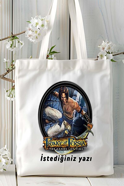 ART HEDİYE Prince of Persia The Sands of Time Geantă de umăr din pânză imprimată pentru jocuri, model 1