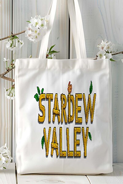 ART HEDİYE stardew valley Game Printed υφασμάτινη τσάντα τσάντα ώμου μοντέλο 1