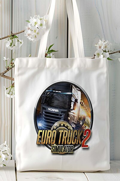 ART HEDİYE eurotruck Game Printed υφασμάτινη τσάντα τσάντα ώμου μοντέλο 1