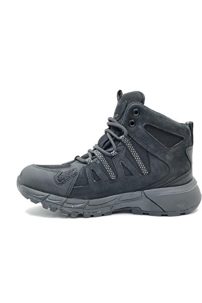 Greyder 17705 GR Αδιάβροχο Sympatex Sneaker Δερμάτινο Unisex Μποτάκια ΜΑΥΡΟ