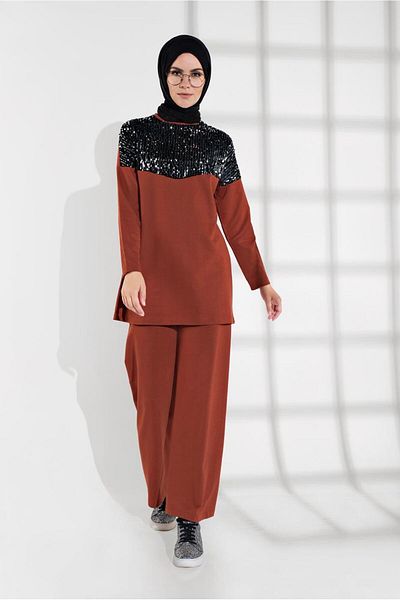 TRENDTESETTÜR Σετ αθλητική φόρμα 7202 Model Sequin Sequin