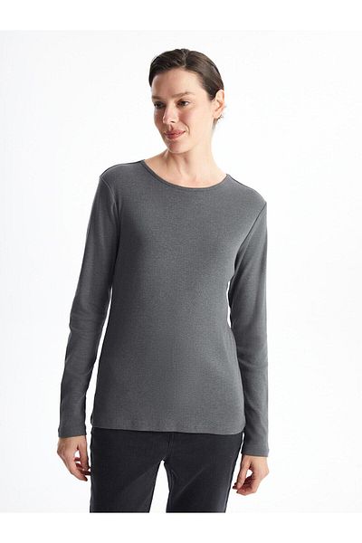 LC Waikiki Lcwaikiki Basic Crew Neck Solid Long Sleeve Women's Body