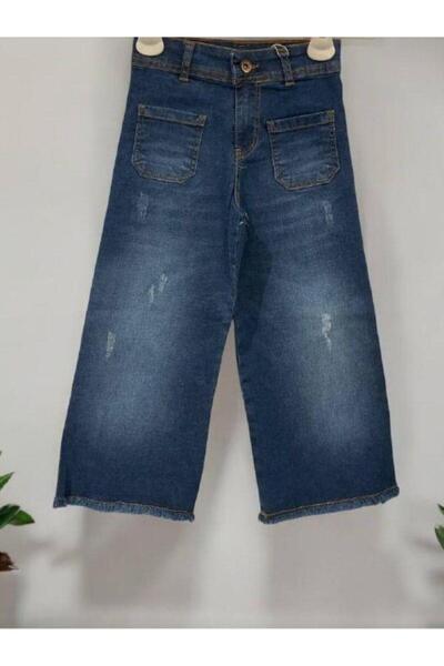 Zekids Pantaloni din denim cu talie înaltă din lycra cu textura moale pentru fete