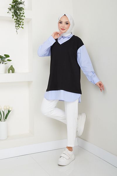Pamuk Butik Women's Shirt Detailed Tunic