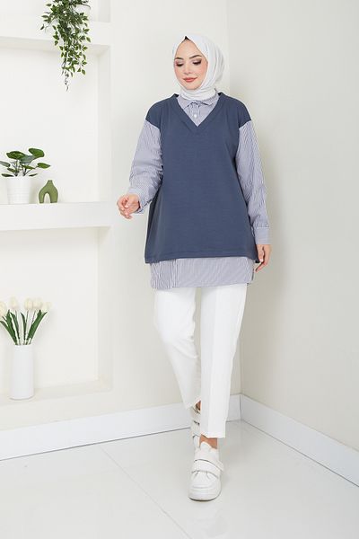 Pamuk Butik Cămașă de damă tunică detaliată