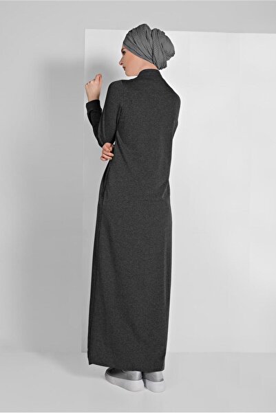 TRENDTESETTÜR Front Embroidery Detailed Zippered Sports Ferace 5019