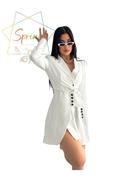 NILOO UZUN BLAZER CEKET ELBISE