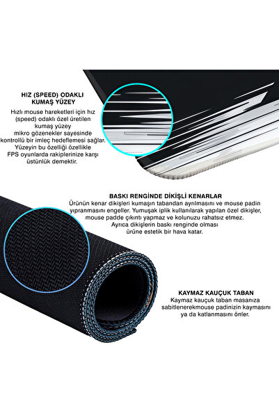 PORGE Гейминг подложка за мишка 70x30 XL голяма подложка за мишка за геймъри с пейзаж