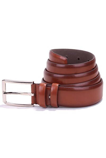 DAGOSTER DMK26-302 Ανδρική ζώνη από συνθετικό δέρμα Tan 3,5 cm