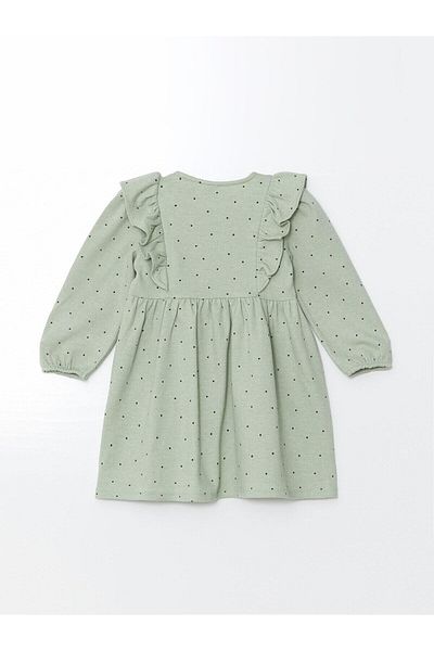 LC Waikiki Lcw Kids Printed Crew Neck Floral Baby Girl Dress