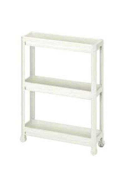 doremodam White Multi-Purpose Folded Shelf Unit (4767) - Lisinya