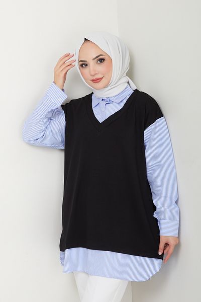 Pamuk Butik Women's Shirt Detailed Tunic