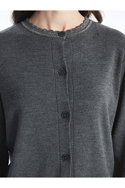 LC Waikiki Crew Neck Women's Knitwear Cardigan