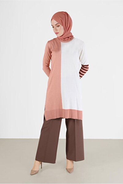Alvina 3-COLOR TRICOT TUNIC WITH STRIP DETAIL 42106