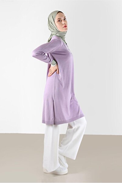 Alvina POLO NECK RIBBANED KNITWEAR TUNIC 42108