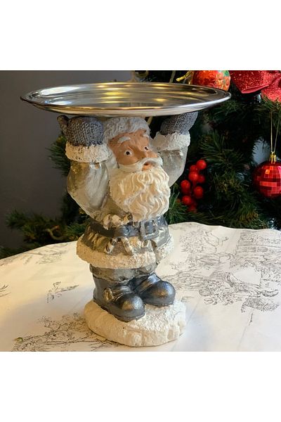 By Ari Ev Dekorasyon Santa Claus with Tray - Model Hs714-3