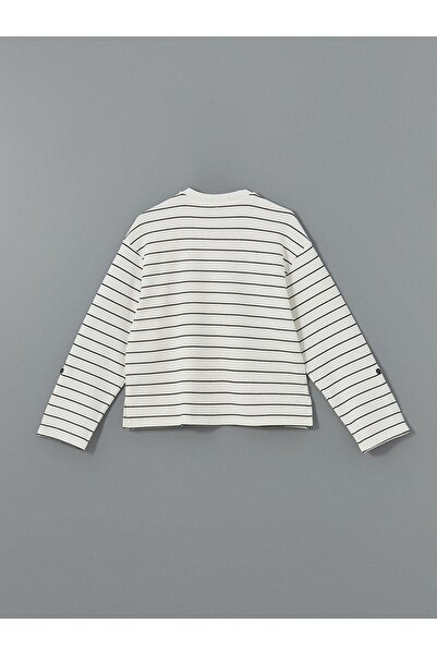 LC Waikiki Γυναικείο μπλουζάκι LCW Vision ριγέ με λαιμόκοψη (W4)