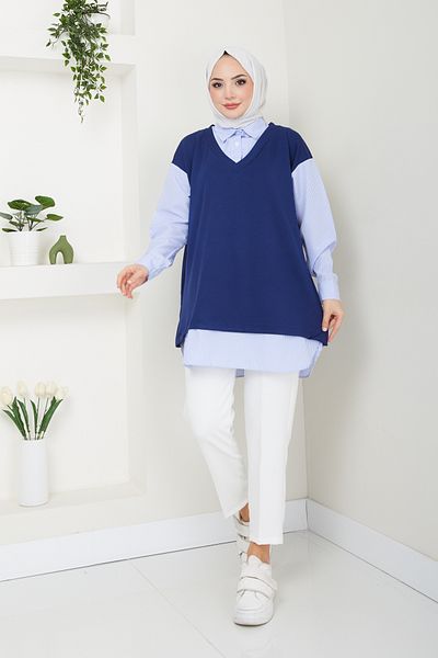 Pamuk Butik Women's Shirt Detailed Tunic