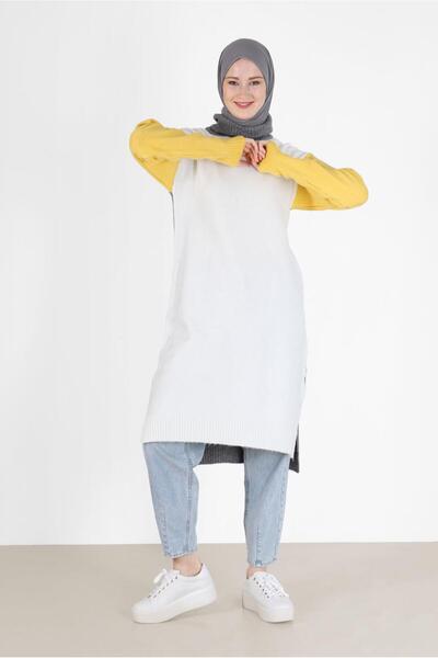 Alvina 3 COLOR FISHER COLLAR KNITWEAR TUNIC 42054