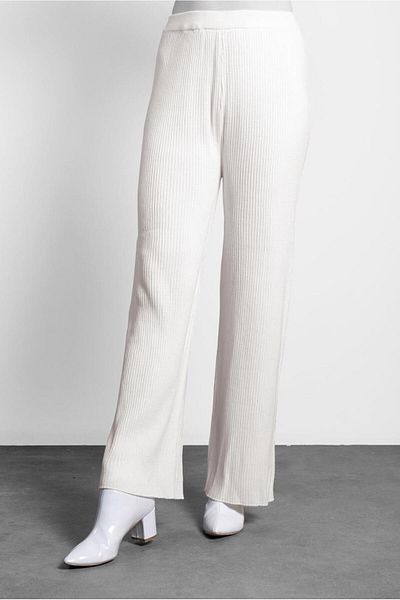 TRENDTESETTÜR Γυναικεία Κρέμα Loose Leg Pantalon 70010