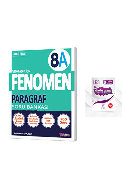 Irmak Yayınları Fenomen 8A Paragraf Soru Bankası + Lgs T.Geneli Deneme