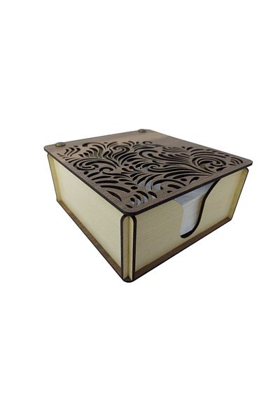 şamaksesuar Wooden Decorative Napkin Box with Lid