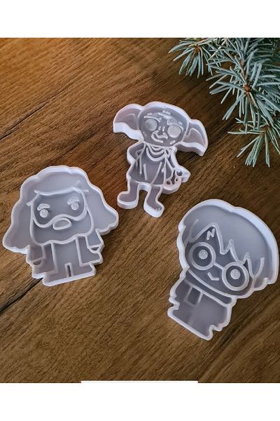 Arsdcraft Harry Potter Themed 3Pcs Cookie Candy Pulp Mold