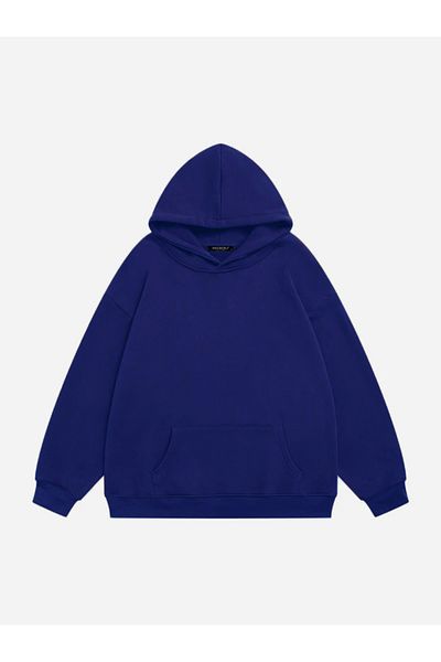 Mad&Calf Hanorac oversize din fleece cu glugă cu imprimeu Star Leopard pentru femei