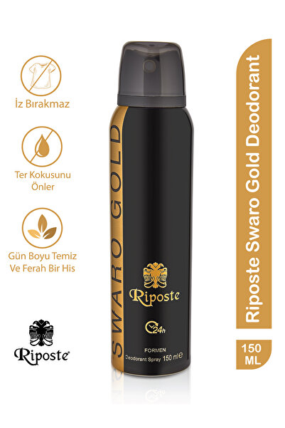Riposte Swaro Gold Erkek Sprey Deodorant 150 ML