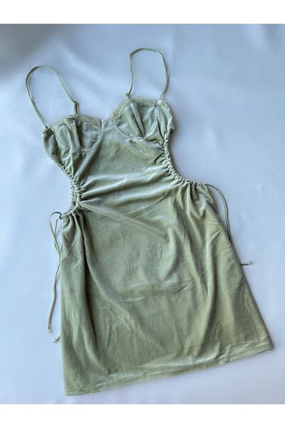 CNcompany Kadife Görünümlü Örme Kumaş İthal Gecelik