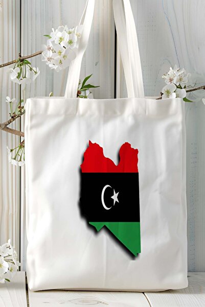 ART HEDİYE نموذج حقيبة كتف مطبوعة بعلم ليبيا