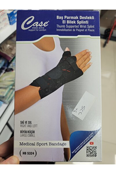 Baş parmak destekli el bilek splinti L-XL
