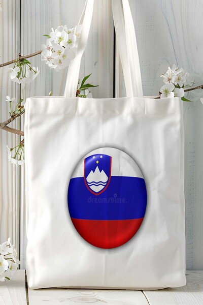 ART HEDİYE Μοντέλο τσάντας ώμου με στάμπα με σημαία της Σλοβενίας
