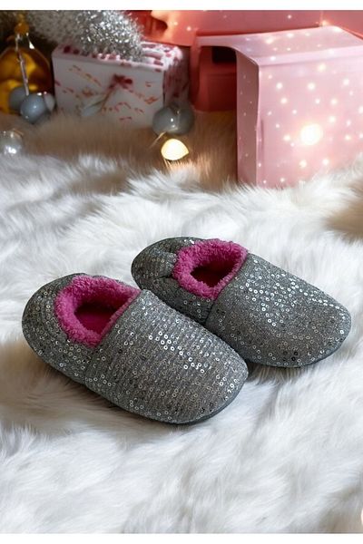 MEDESS Wellsoft Sequined Bow Girls' Home Booties