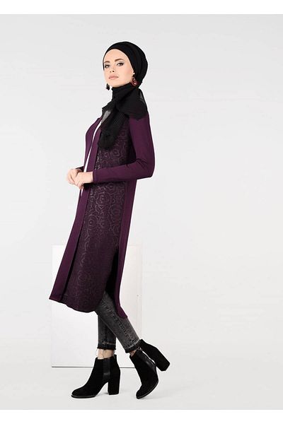 TRENDTESETTÜR Γυναικείο μπουφάν με σχέδιο μπορντό (CHERRY) 4952
