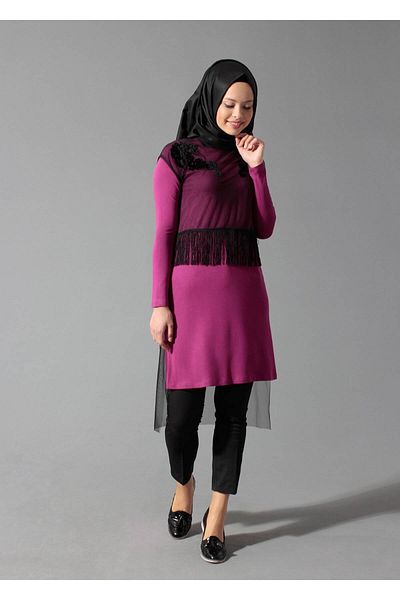 TRENDTESETTÜR Women's Fuchsia 4098 Tunic